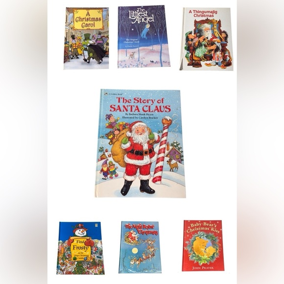 Vintage Christmas Children’s Books Bundle 80s 90s Y2K - Picture 1 of 10